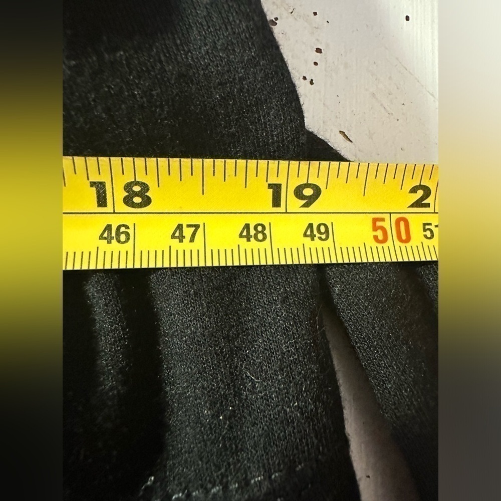 Max Studio Jumpsuit Womens Large Black Wide Leg Belted Stretch Sleeveless Formal - Picture 10 of 11